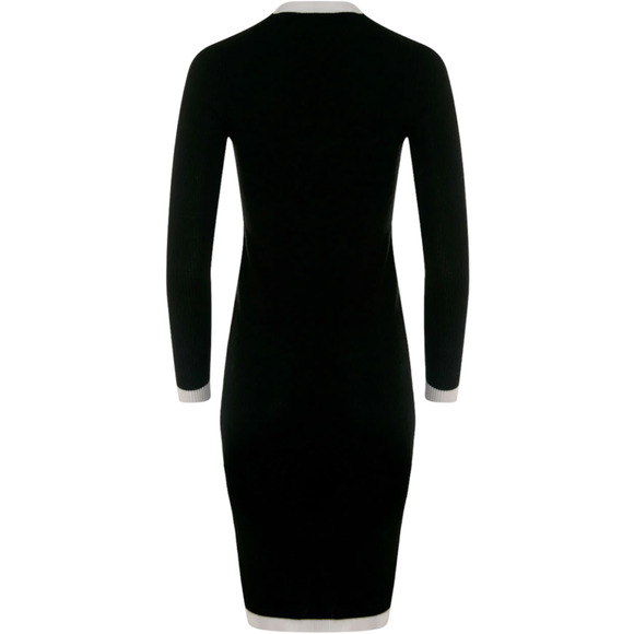 NWT Alice + Olivia Alcina Gold Button Soft Rib Knit Sweater Dress S MSRP $465 - Picture 2 of 10